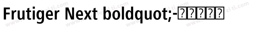 Frutiger Next boldquot;字体转换